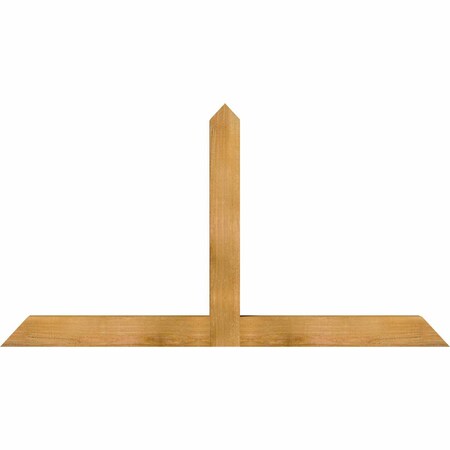 Ekena Millwork Portland Rough Sawn Timber Gable Bracket, Western Red Cedar, 60"W x 32"H x 4"D x 4"F, 13/12 Pitch GBW060X32X0404POR00RWR